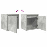Wall-Mounted Bedside Cabinets 2 pcs Concrete Grey 38x34x40 cm 861236