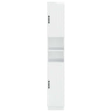 Bathroom Cabinet with Open Shelf HOORN High Gloss White 897259