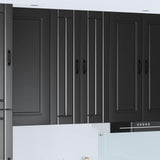 Wall Cabinet LUCCA Black 60 x 31 x 100 cm Engineered Wood 885136
