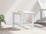 Side Table White 38 x 38 x 46 cm Polyethylene 42006633
