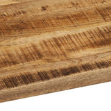 Table Top 90x80x3.8 cm Live Edge Solid Wood Rough Mango 370411