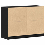 Sideboard Black Oak 100 x 37 x 75.5 cm 3329302