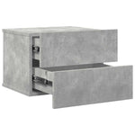 Bedside Cabinets 2 pcs Concrete Grey 40x30x30 cm Engineered Wood 801062