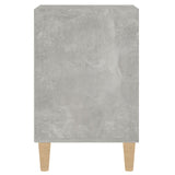 TV Cabinet Concrete Grey 100x35x55 cm Engineered Wood 821176