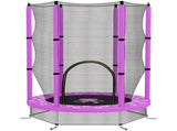 AIYAPLAY 4.6ft Toddler Trampoline w/ Safety Enclosure Net, for Indoor Outdoor Use, Ages 3-6 Years, T3398P555014