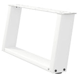 Coffee Table Legs U-Shaped 2 pcs White 70x cm Steel 4012753