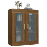 Hanging Wall Cabinet Brown Oak 69.5x34x90 cm 817389