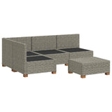 5 pcs Rattan Lounge Set with Cushions GENDT Natural Rattan 3429873