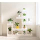 Plant Stand White 92x25x97 cm Solid Wood Pine 822103