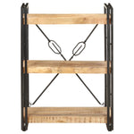 3-Tier Bookcase 60x30x80 cm Solid Mango Wood 320618