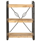 3-Tier Bookcase 60x30x80 cm Solid Mango Wood 320618