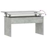 Coffee Table Concrete Grey 102x50.5x52.5 cm Engineered Wood 809633