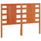 Headboard Wax Brown 135 cm Solid Wood Pine 844333