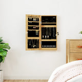 Mirror Jewellery Cabinet with LED Lights Wall Mounted 353249