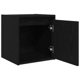 Wall-Mounted Bedside Cabinets 2 pcs Black 38x34x40 cm 861232