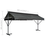 Free Standing Awning 500x300 cm Anthracite 145887