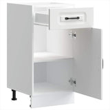 Kitchen Base Cabinet Kalmar White Engineered Wood 853467