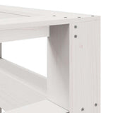 Bookcase Headboard L-Shaped White 150 cm Solid Wood Pine 859263