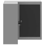 Tool Cabinet with Shelf Black and Grey 55 x 55 x 55 cm 4103467