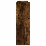 Shoe Rack Smoked Oak 80x25x81 cm Engineered Wood 859909