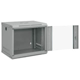 Network Cabinet with Storage Grey 53 x 45 x 45 cm Steel 42017653