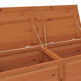 Outdoor Cushion Box Brown 150x50x56 cm Solid Wood Fir 152173