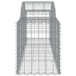 Arched Gabion Baskets 13 pcs 200x50x60/80 cm Galvanised Iron 3146289