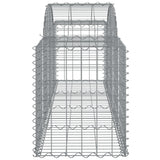 Arched Gabion Baskets 13 pcs 200x50x60/80 cm Galvanised Iron 3146289