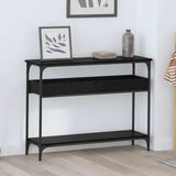 Console Table Black oak 100 x 29 x 75 cm Engineered wood 883524