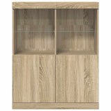 ZNTS Sideboard Sonoma Oak 81x37x100 cm Engineered Wood 3318619