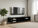 TV Cabinet 167.5 x 36.5 x 50 cm Black Oak Engineered Wood 8013770