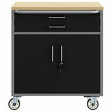 Trolley Rolling Workbench Black and Grey 75 x 45 x 85 cm 4103487