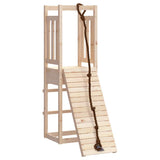 Playhouse with Climbing Wall Solid Wood Pine 3155945