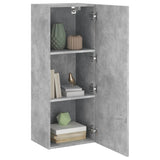 TV Wall Cabinet Concrete Grey 40.5x30x102 cm Engineered Wood 836934