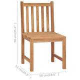 Garden Chairs 2 pcs Solid Teak Wood 315611