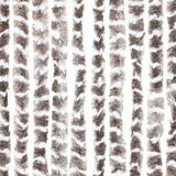 Fly Curtain Taupe and White 100x200 cm Chenille 377405