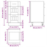 Kitchen Base Cabinet Lucca White Engineered Wood 854230