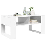 Coffee Table with Storage White 92 x 53 x 45 cm Engineered Wood 8000092