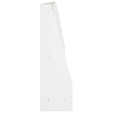 Retaining Wall 6 pcs 100 x 12 x 40 cm Steel White 3449122