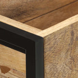 321938 Planter 90x20x68 cm Rough Mango Wood