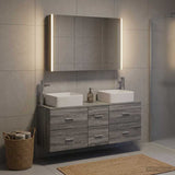 Bathroom Furniture Set 4 pcs Grey Sonoma 3406788