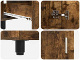 Bathroom Vanity Unit Smoked Oak 60 x 35 x 60 cm Engineered Wood 889380