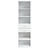 Highboard White 50x42.5x185 cm Engineered Wood 3281455