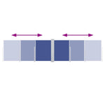 Retractable Side Awning Blue 100x600 cm 48446