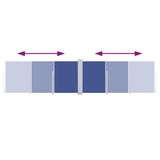Retractable Side Awning Blue 100x600 cm 48446
