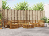 Sofa Sets 8 pcs Natural Solid Acacia Wood 3374514