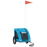 Pet Bike Trailer Blue Oxford Fabric and Iron 93953