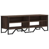 TV Cabinet Brown Oak 122x34x41 cm Engineered Wood 848573