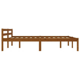 Bed Frame without Mattress Honey Brown Solid Pine Wood 180x200cm 283213