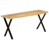 Bench with Live Edge 105 cm Solid Wood Mango 372759